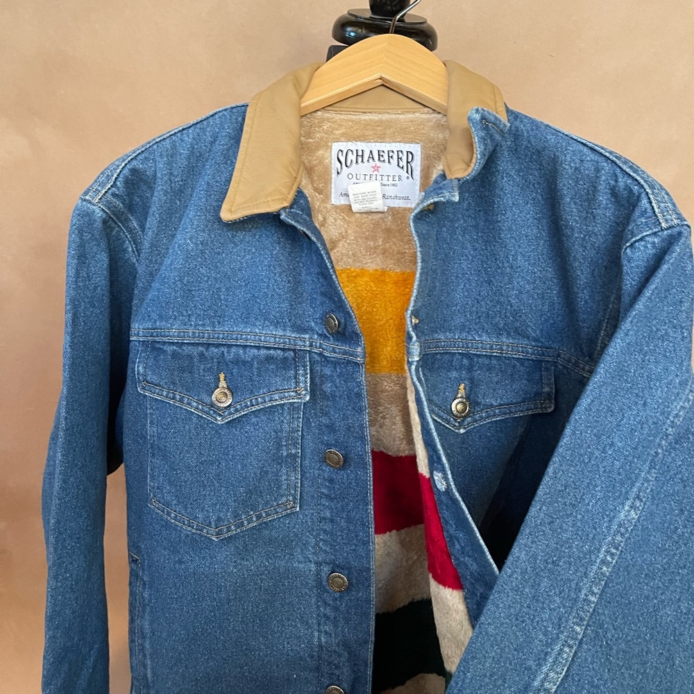 Schaefer Ranchwear Lined Denim Mens Jacket